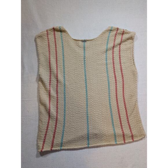 Prana striped cream sweater vest size S - Picture 3 of 3